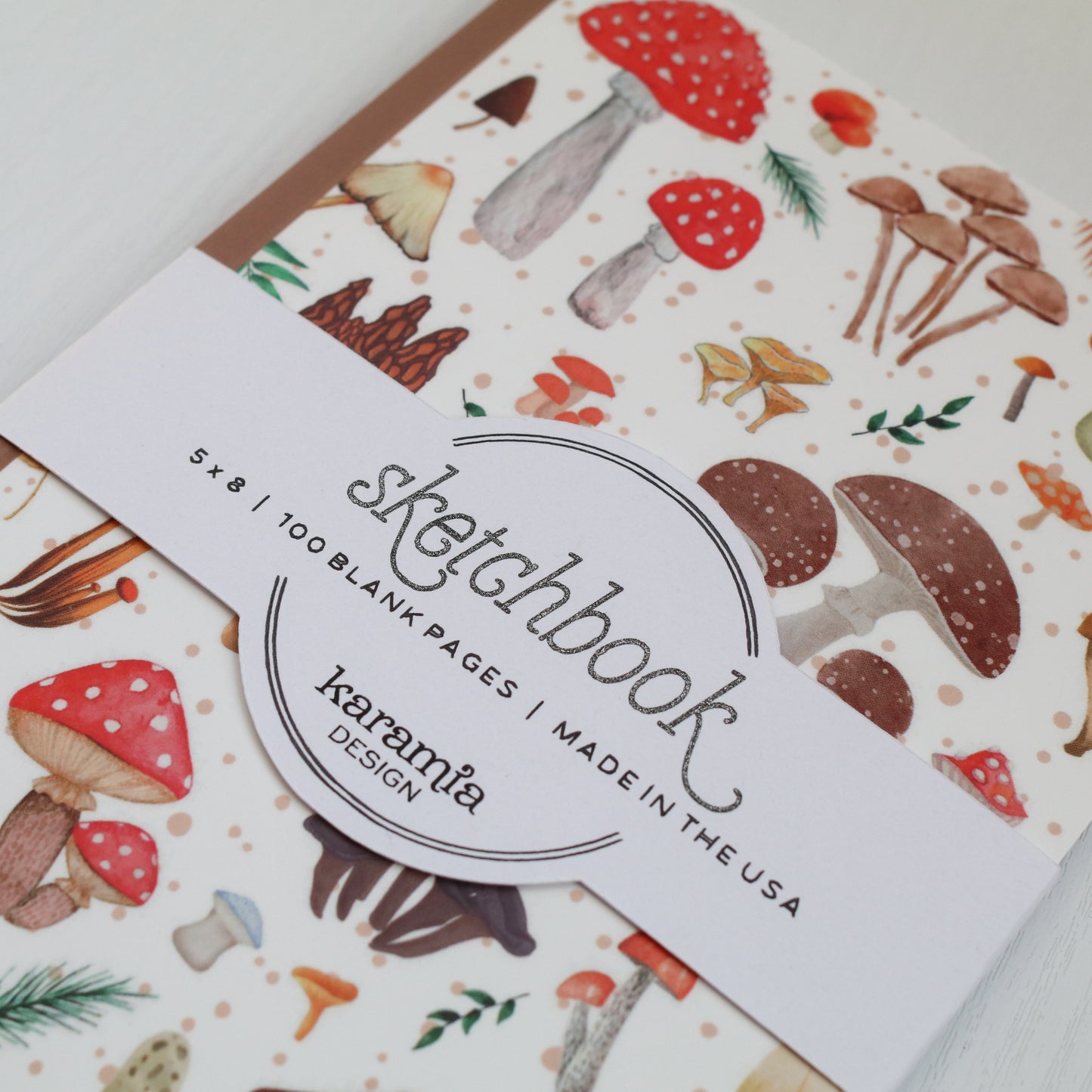 Mushroom Sketchbook & Notebook