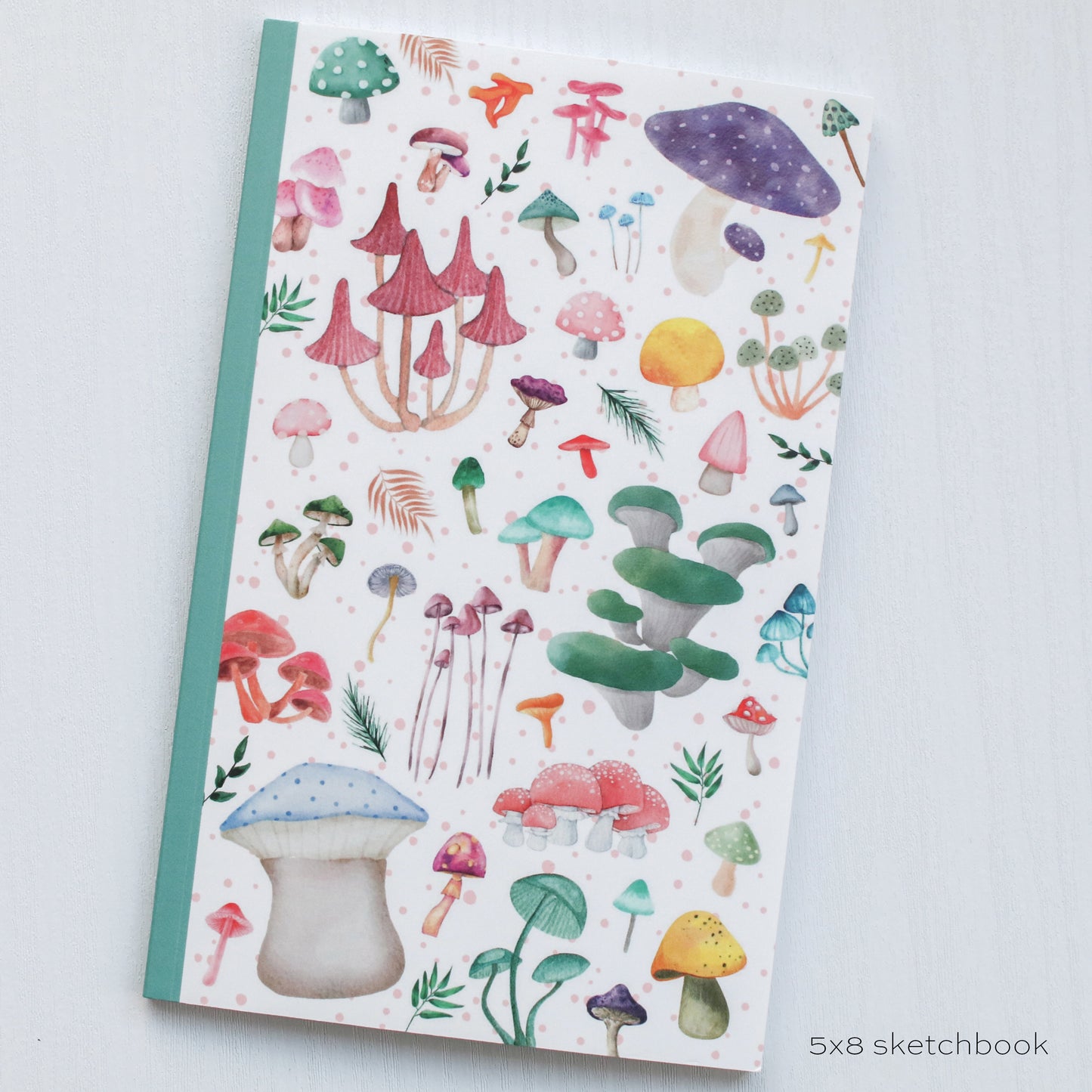 Colorful Mushroom Sketchbook & Notebook