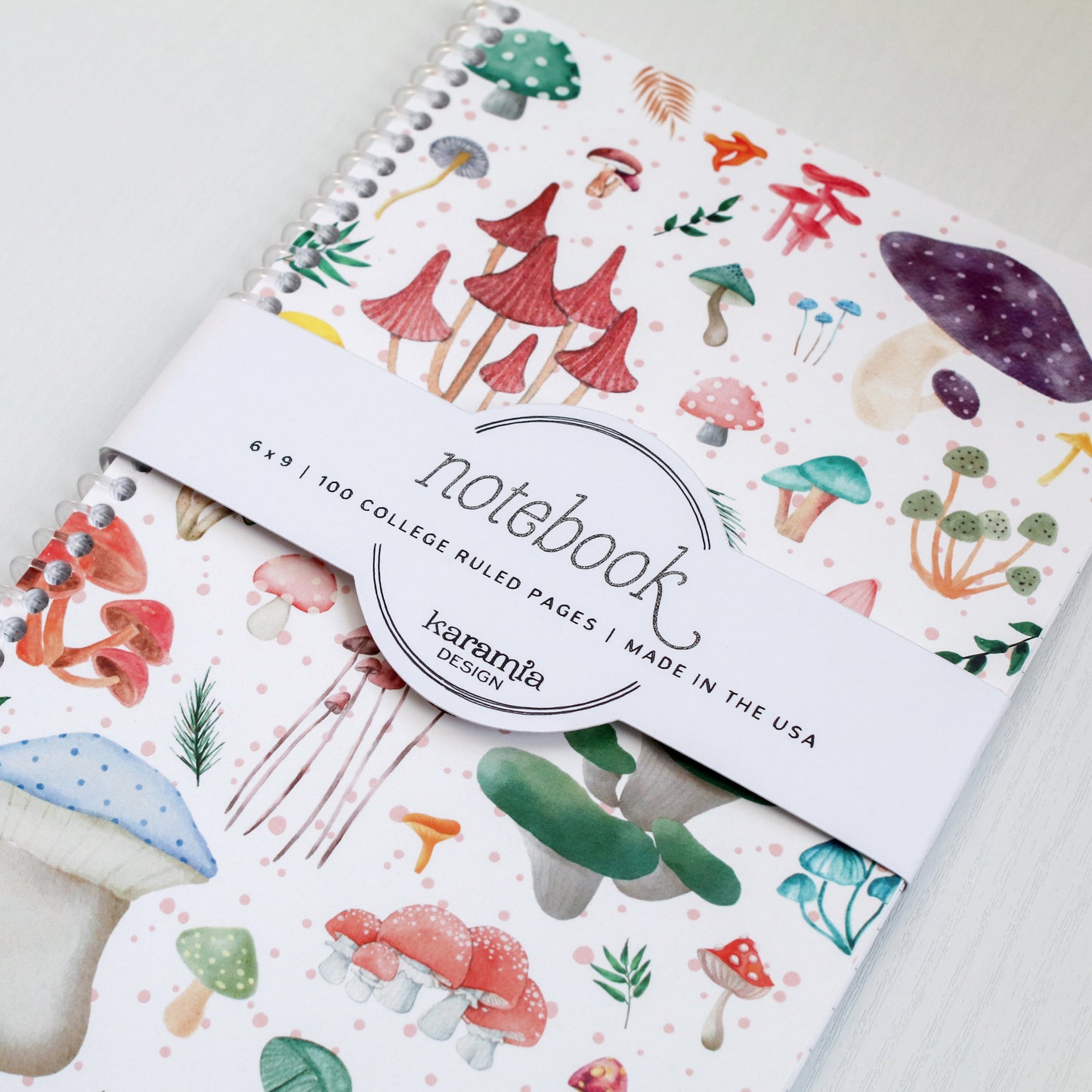 Colorful Mushroom Sketchbook & Notebook