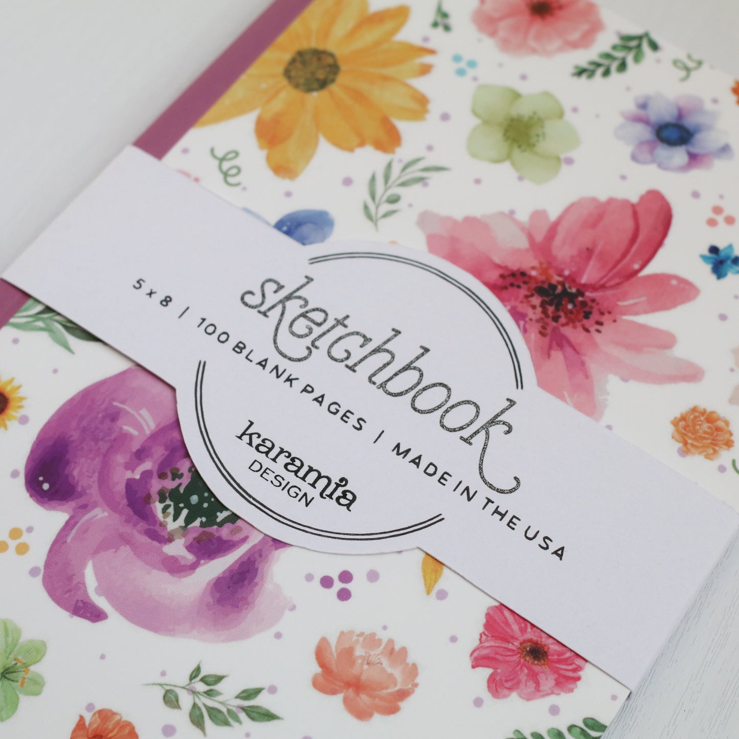 Watercolor Blooms Sketchbook & Notebook